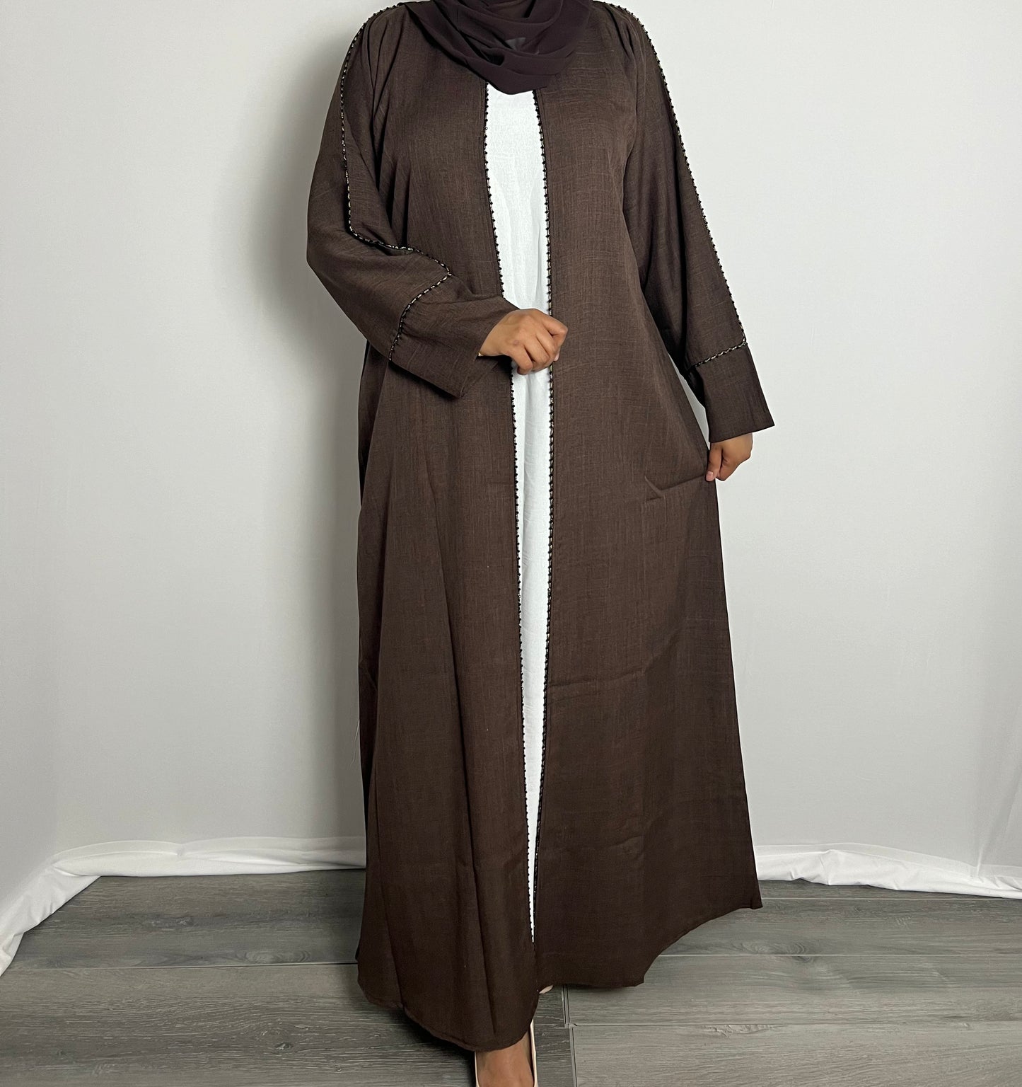 Cotton Linen Abaya Sets