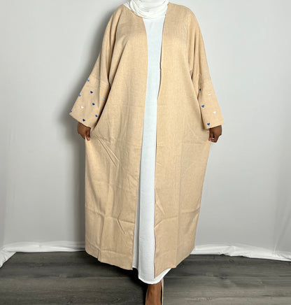 Linen Heart Abaya