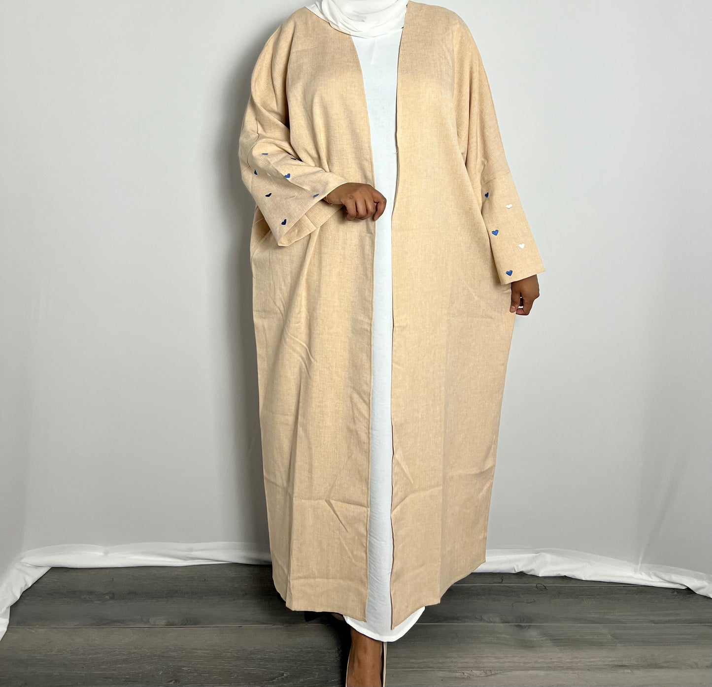 Linen Heart Abaya